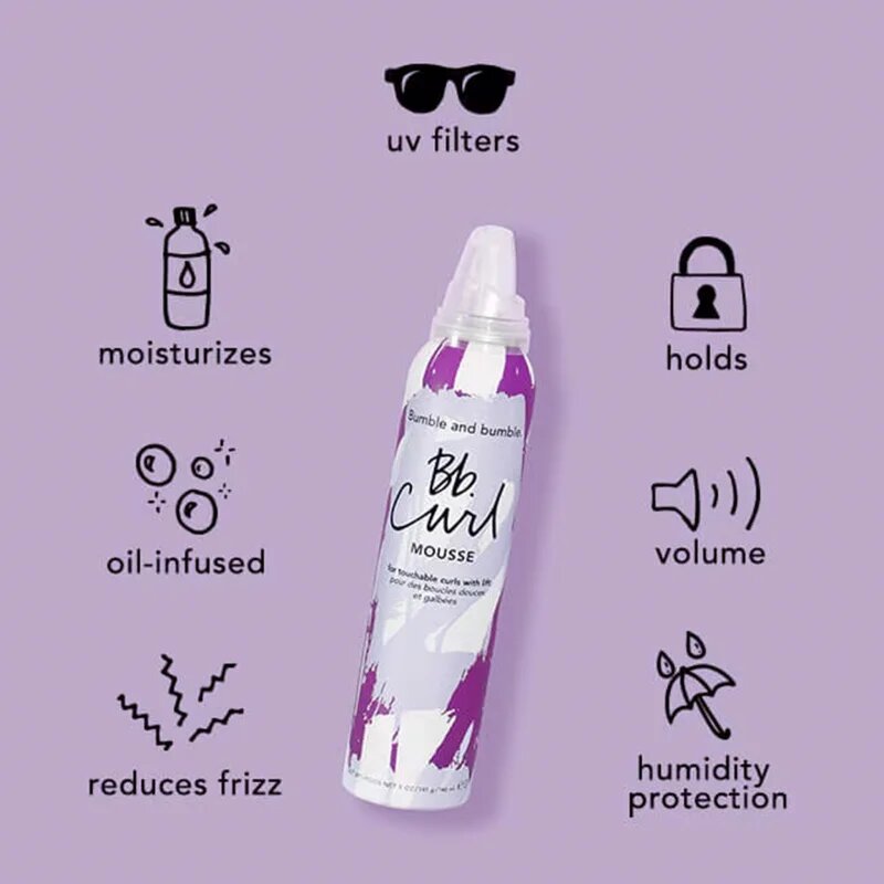 Bumble and Bumble Bb. Curl Mousse стилизираща пяна за чуплива и къдрава коса 146 мл.