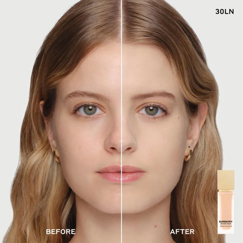 Burberry Beyond Wear Perfecting Matte Foundation течен фон дьо тен с матов завършек цвят Light Neutral 030 30 мл.