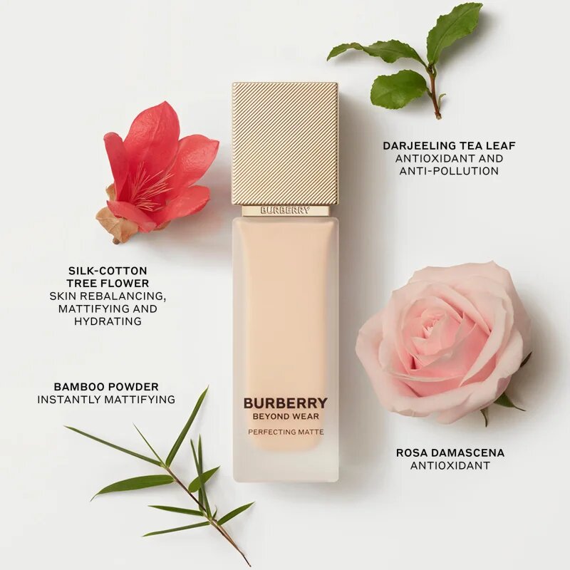 Burberry Beyond Wear Perfecting Matte Foundation течен фон дьо тен с матов завършек цвят Light Neutral 030 30 мл.
