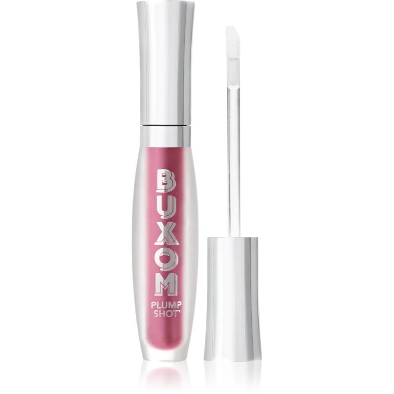 Buxom PLUMP SHOT™ COLLAGEN PEPTIDES ADVANCED PLUMPING MULTICHROME LIP SERUM блясък за устни с блестящи частици с увеличаващ ефект цвят Dreamy Dolly 4