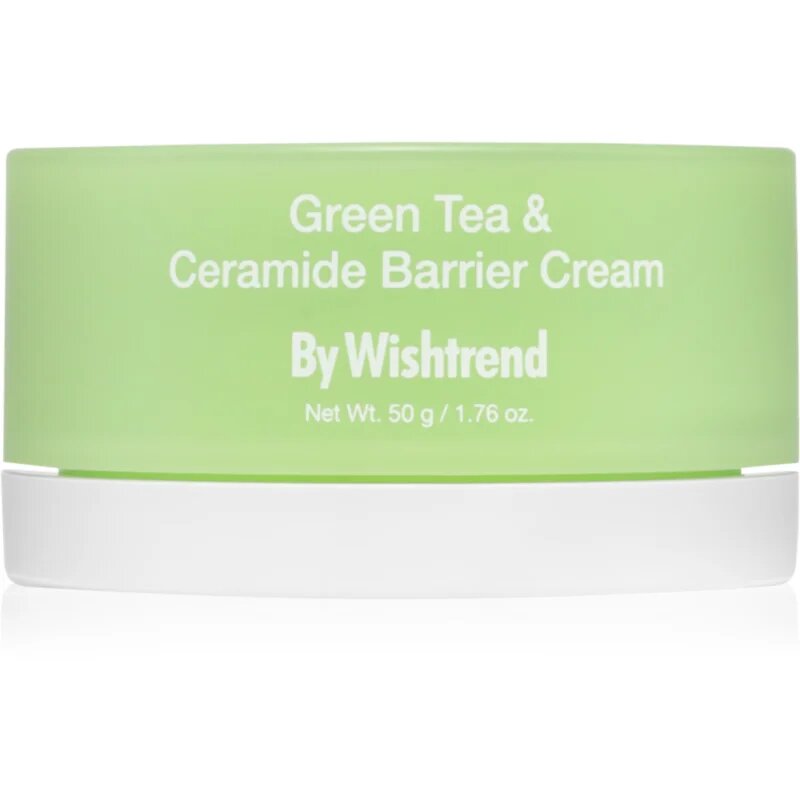 By Wishtrend Green Tea & Ceramide Barrier Cream дълбоко хидратиращ крем в дълбочина за укрепване на кожната бариера 50 гр.