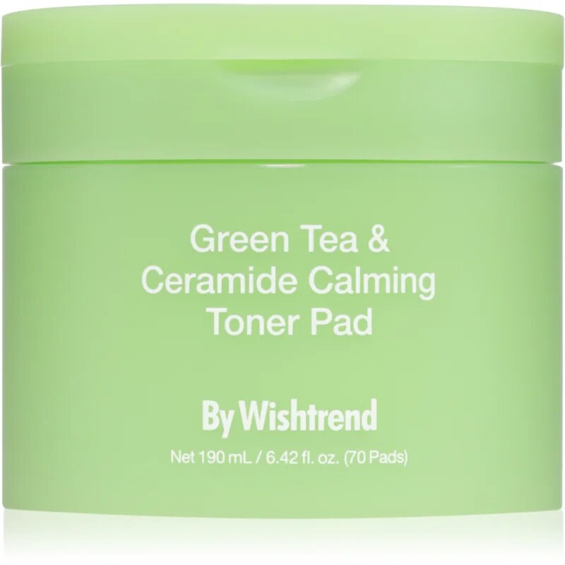 By Wishtrend Green Tea & Ceramide Calming Toner Pad тонизиращи възглавнички с успокояващ ефект 70 бр.