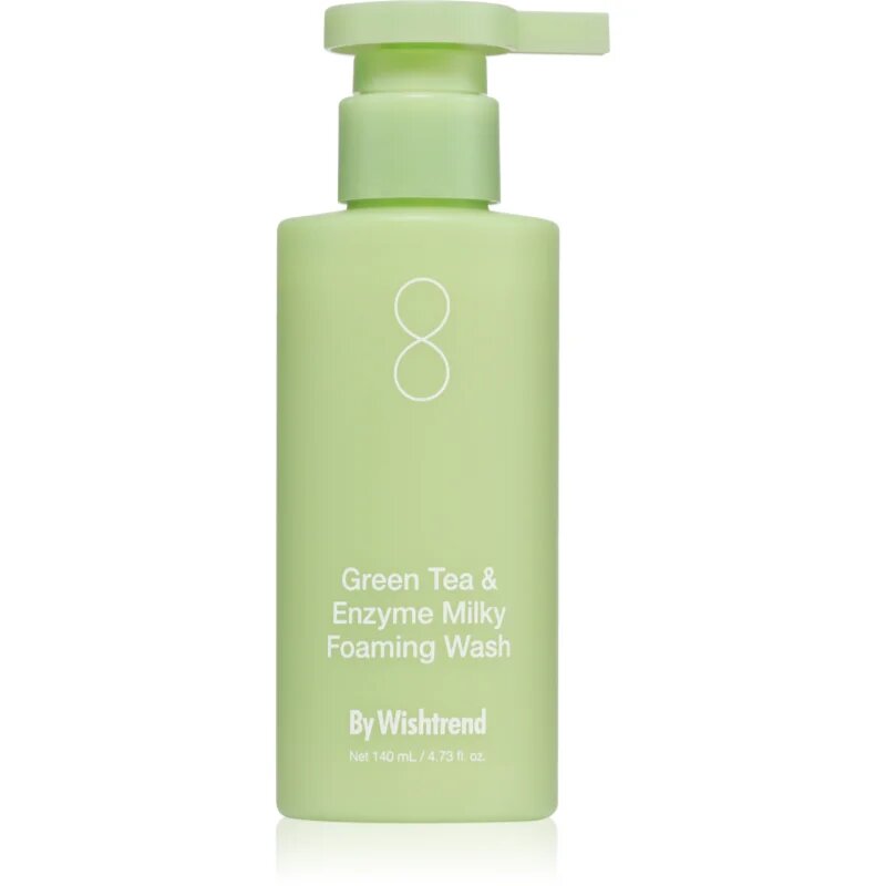 By Wishtrend Green Tea & Enzyme Milky Foaming Wash нежна почистваща пяна с хидратиращ ефект 140 мл.