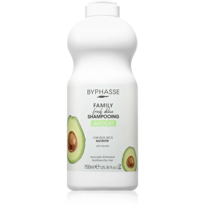 BYPHASSE Avocado шампоан за суха коса 750 мл.