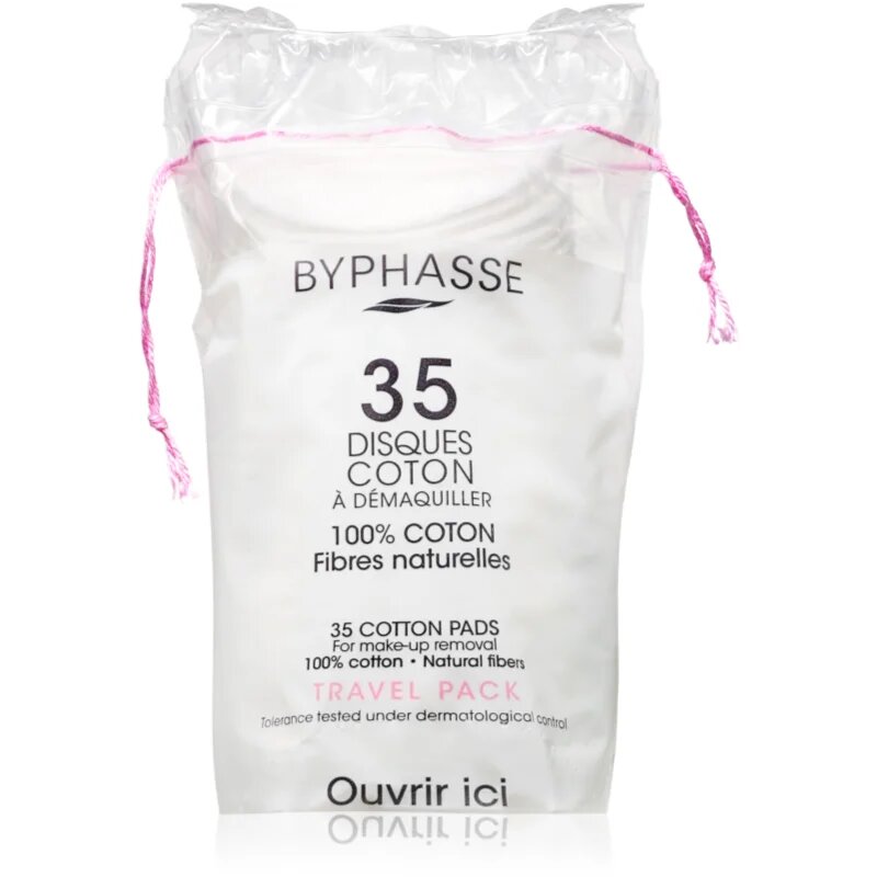 BYPHASSE Cotton тампони за почистване на грим 35 бр.