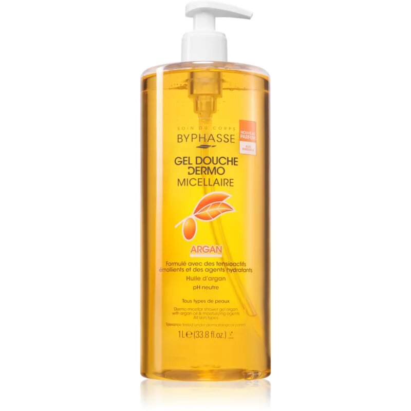 BYPHASSE Gel Douche Dermo мицеларен гел 1000 мл.