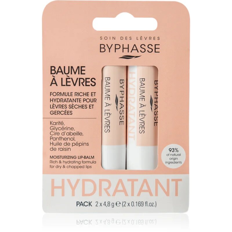 BYPHASSE Hydratant хидратиращ балсам за устни 2x4.8 гр.