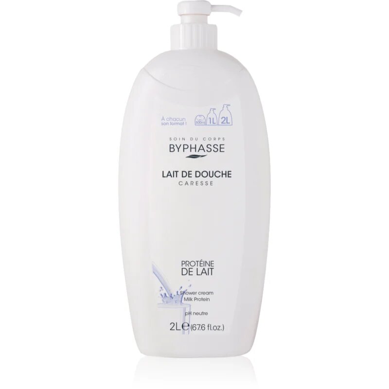 BYPHASSE Milk Protein душ крем 2000 мл.