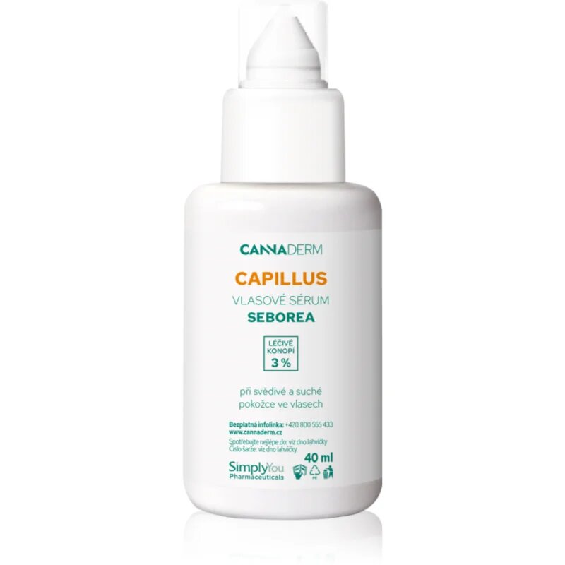 Cannaderm Capillus Seborea Hair Serum активен серум за суха и сърбяща кожа на главата 40 мл.