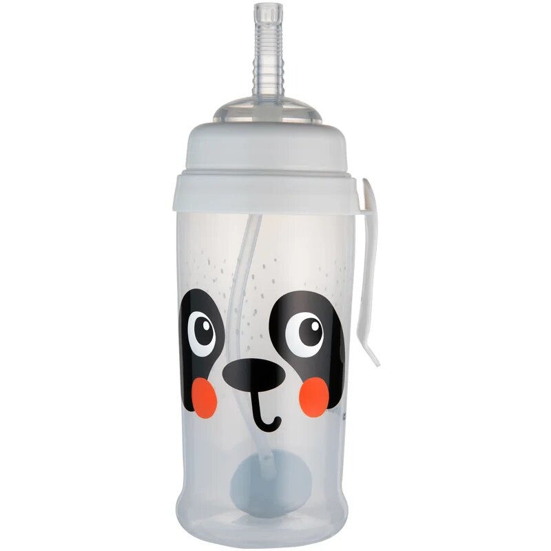 Canpol Babies BabiesBoo Sport Cup спортна бутилка със сламка с тежест Panda 1 бр.