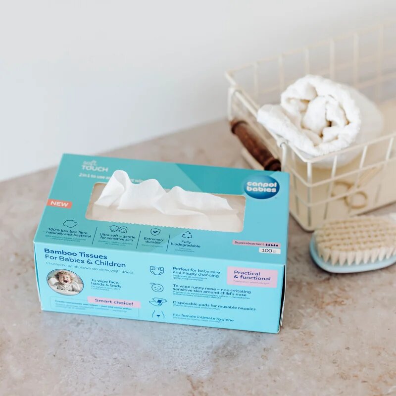 Canpol Babies Bamboo Tissues Postpartum Pads кърпички от бамбук 100 бр.