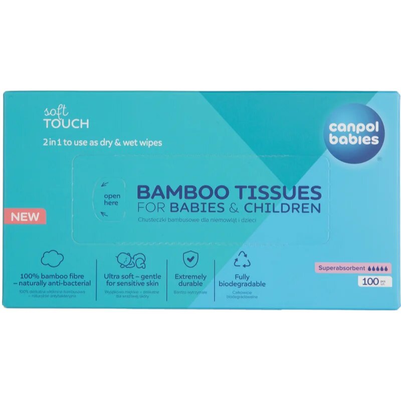 Canpol Babies Bamboo Tissues Postpartum Pads кърпички от бамбук 100 бр.