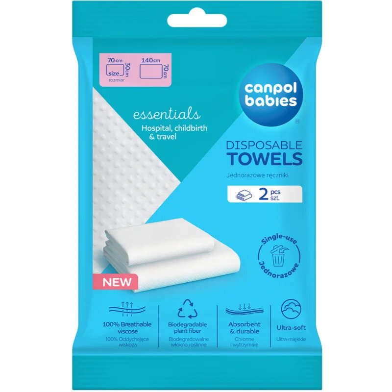 Canpol Babies Disposable Towels еднократни кърпи 2 бр.