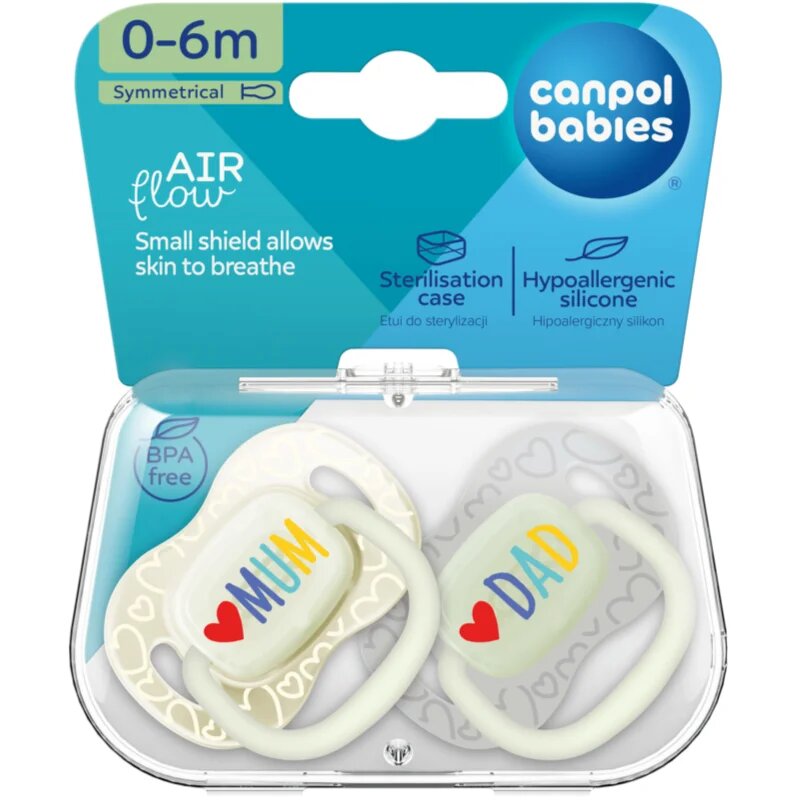 Canpol Babies MUM&DAD биберон 0-6 m 2 бр.