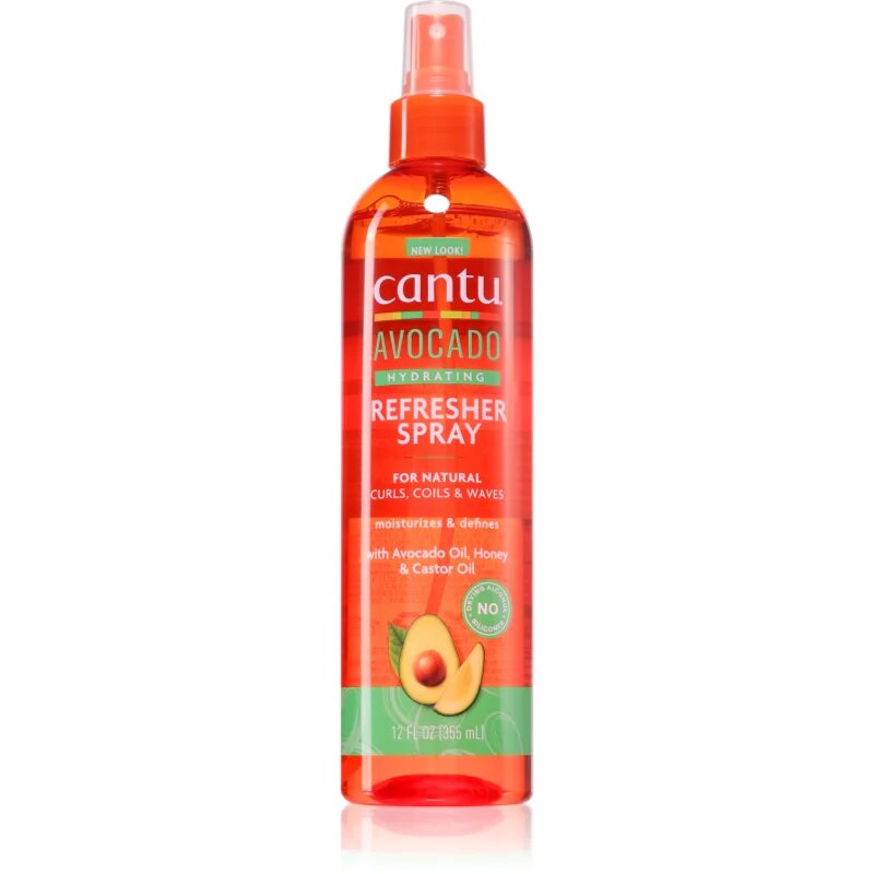 CANTU Avocado Refresher Spray хидратиращ спрей за коса за чуплива и къдрава коса 355 мл.