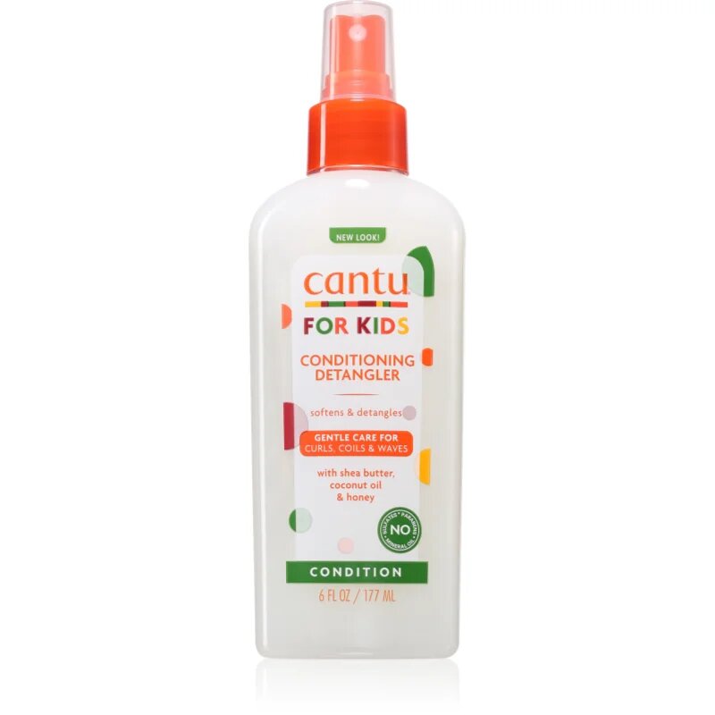 CANTU For Kids Care Detangler спрей за по-лесно разресване на косата за чуплива и къдрава коса 177 мл.