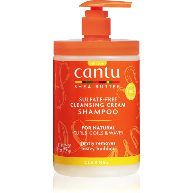 CANTU Shea Butter Cleansing Shampoo почистващ шампоан за къдрава коса 709 гр.