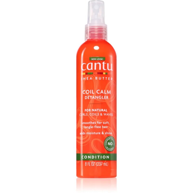 CANTU Shea Butter Detangler спрей за по-лесно разресване на косата за чуплива и къдрава коса 237 мл.