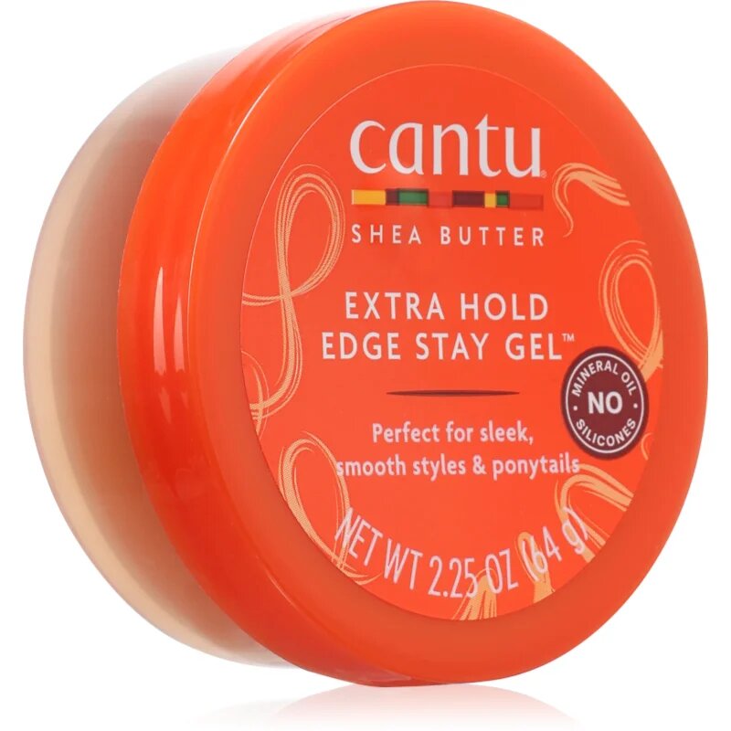 CANTU Shea Butter Extra Hold Edge фиксиращ гел за чуплива и къдрава коса с масло от шеа 67 мл.