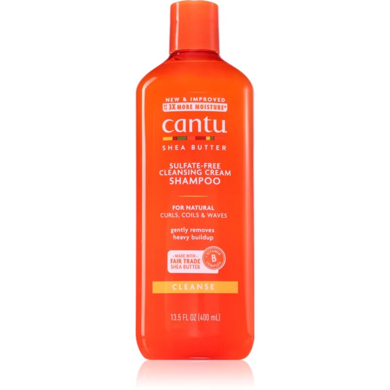 CANTU Shea Butter Shampoo хидратиращ шампоан за чуплива и къдрава коса 400 мл.