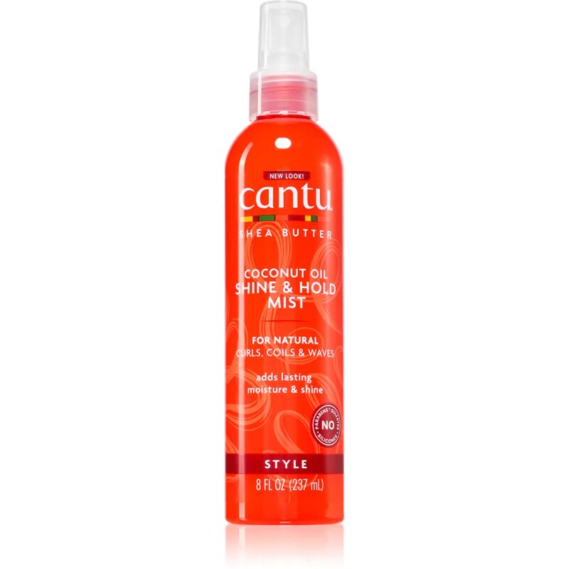 CANTU Shea Butter Shine&Hold mist хидратираща мъгла за блясък на къдрава и чуплива коса 237 мл.