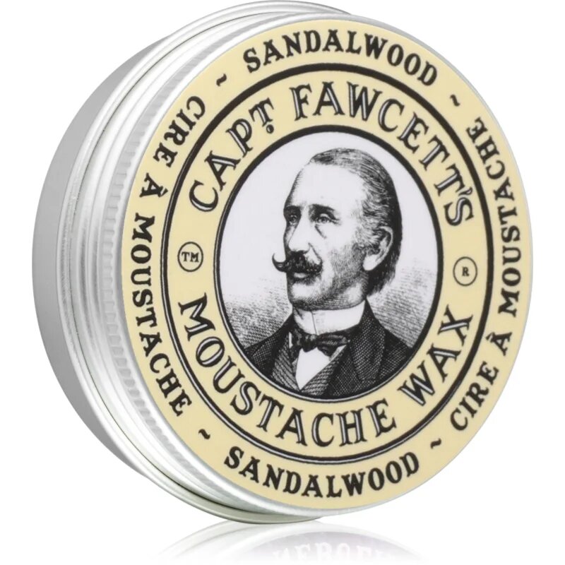 Captain Fawcett Moustache Wax The Gentleman's Stiffener вакса за мустаци Sandalwood 15 мл.