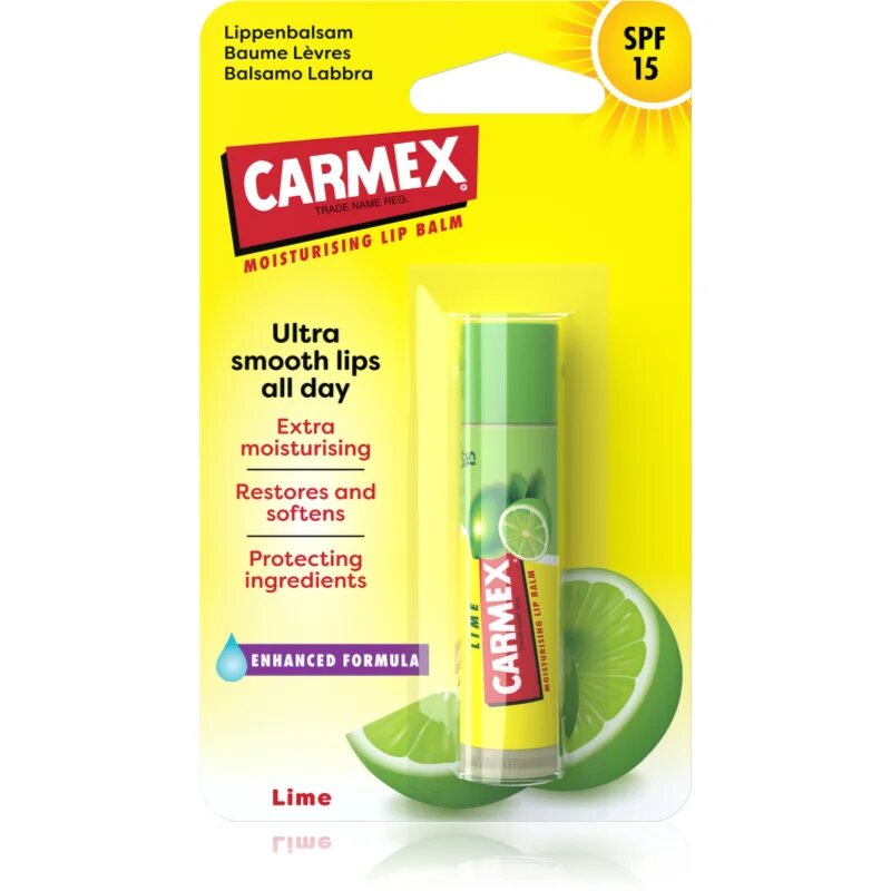 Carmex Lime Twist хидратиращ балсам за устни в тубичка SPF 15 4.25 гр.