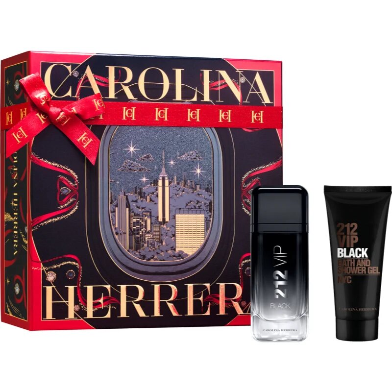 Carolina Herrera 212 VIP Black подаръчен комплект за мъже