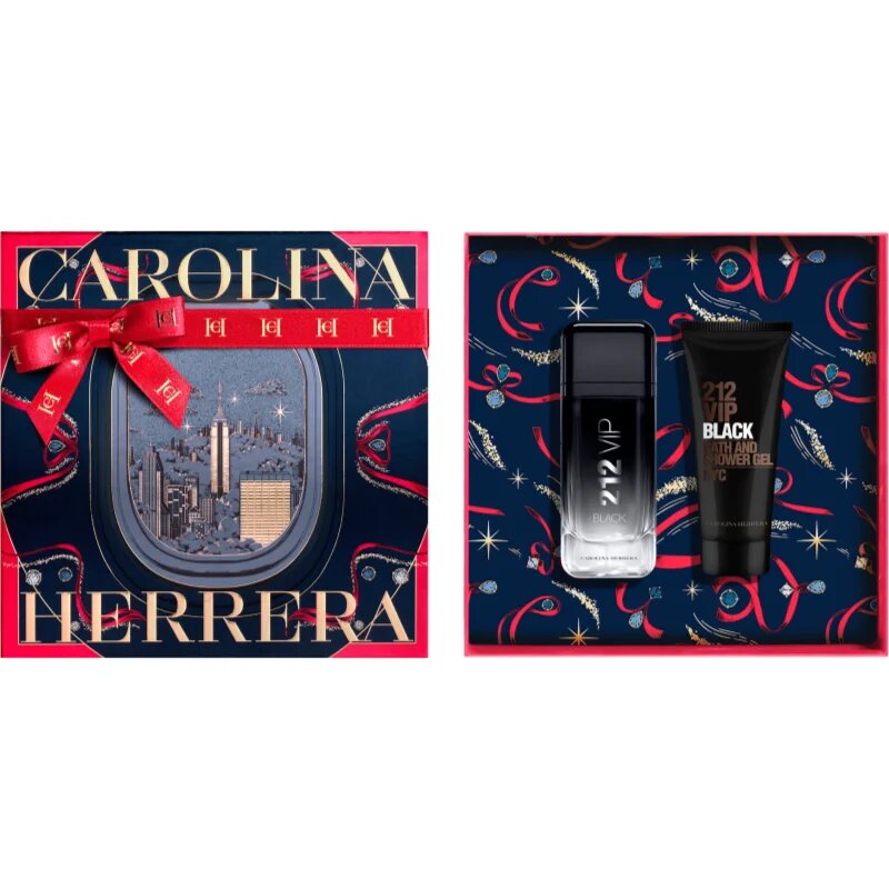 Carolina Herrera 212 VIP Black подаръчен комплект за мъже