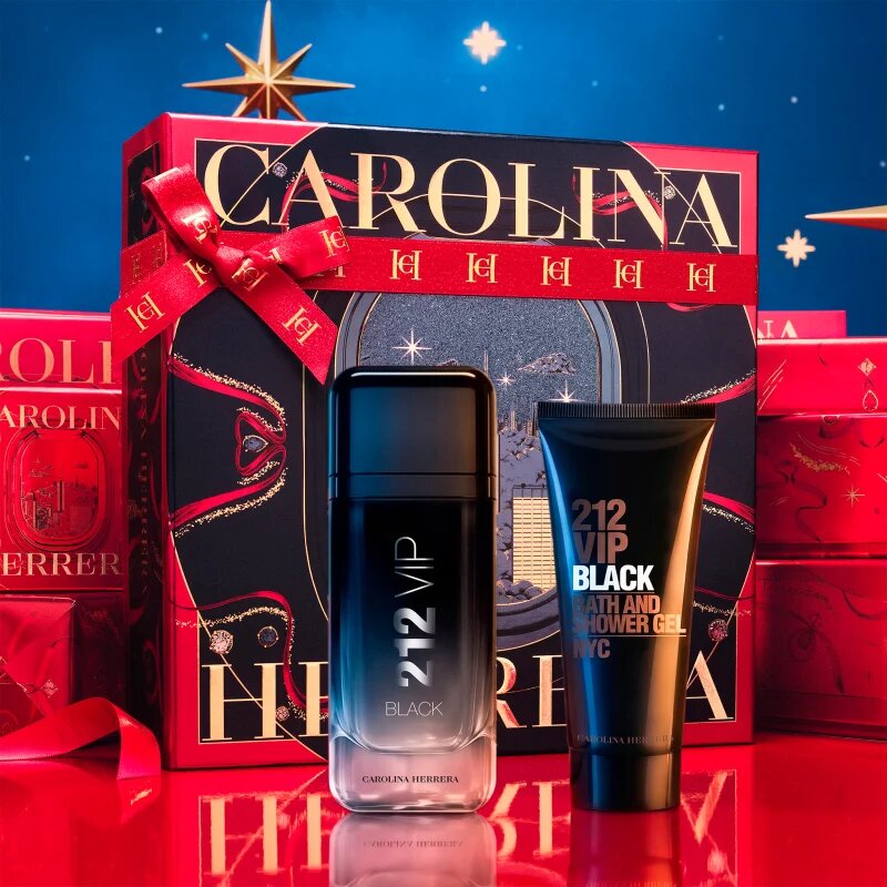 Carolina Herrera 212 VIP Black подаръчен комплект за мъже