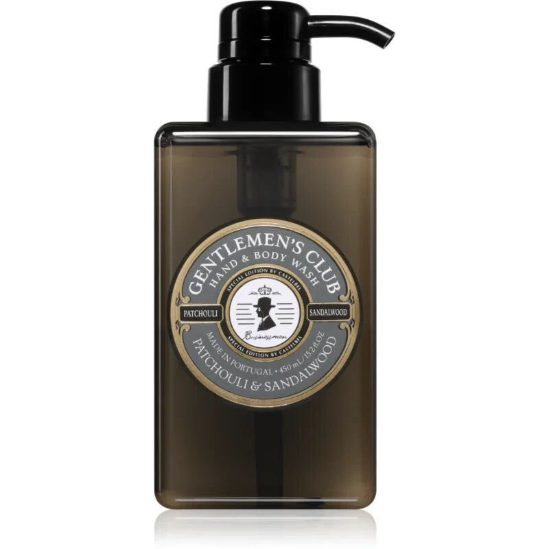 Castelbel Gentlemen's Club Patchouli & Sandalwood луксозен течен сапун за ръце и тяло 450 мл.