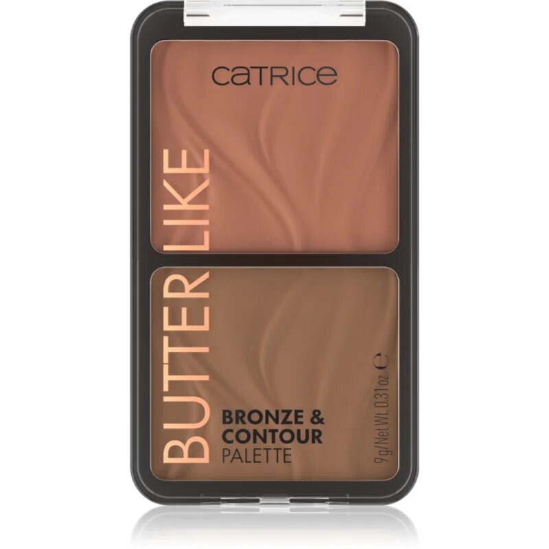 Catrice Butter Like Bronze & Contour контурираща палитра за лице с бронзър цвят 020 Shape It My Way 9 гр.