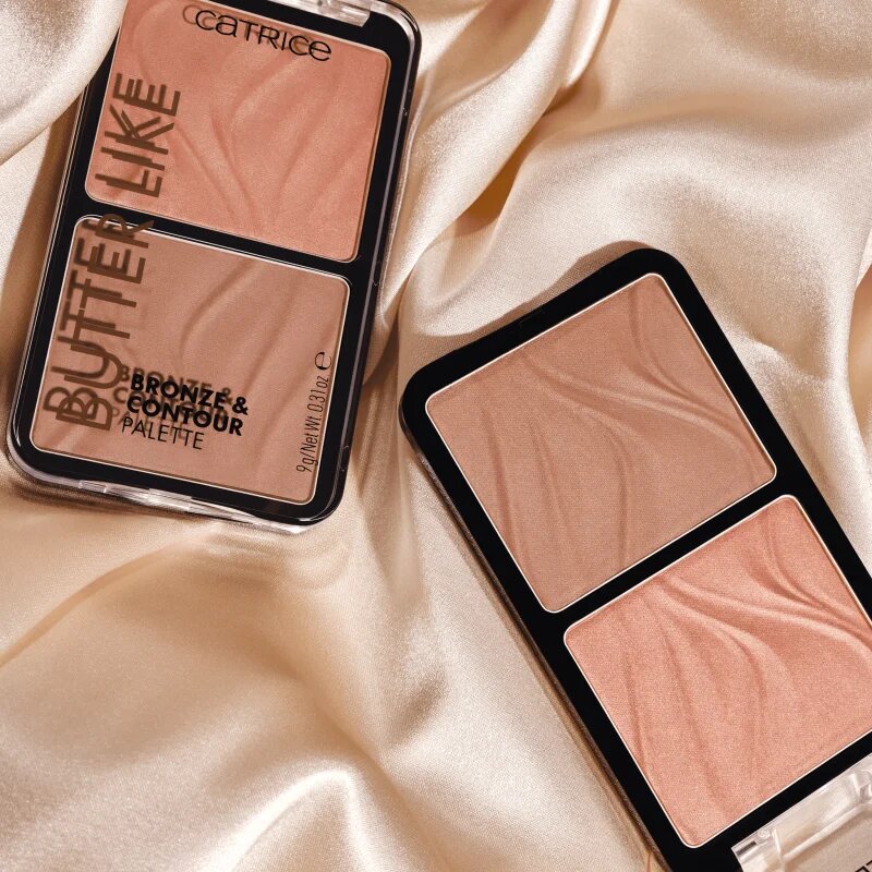 Catrice Butter Like Bronze & Contour контурираща палитра за лице с бронзър цвят 020 Shape It My Way 9 гр.