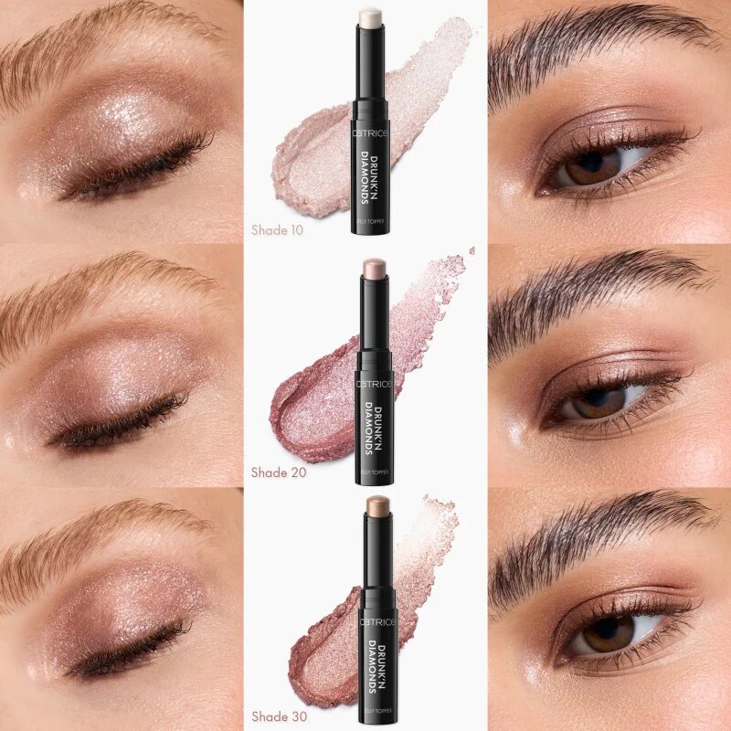 Catrice Drunk'n Diamonds Jelly Topper кремави сенки са очи с молив цвят 030 Sunset Spark 2.5 гр.