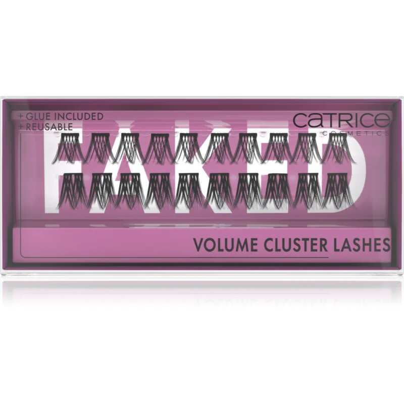 Catrice Faked изкуствени мигли с лепило Volume Cluster 20 бр.