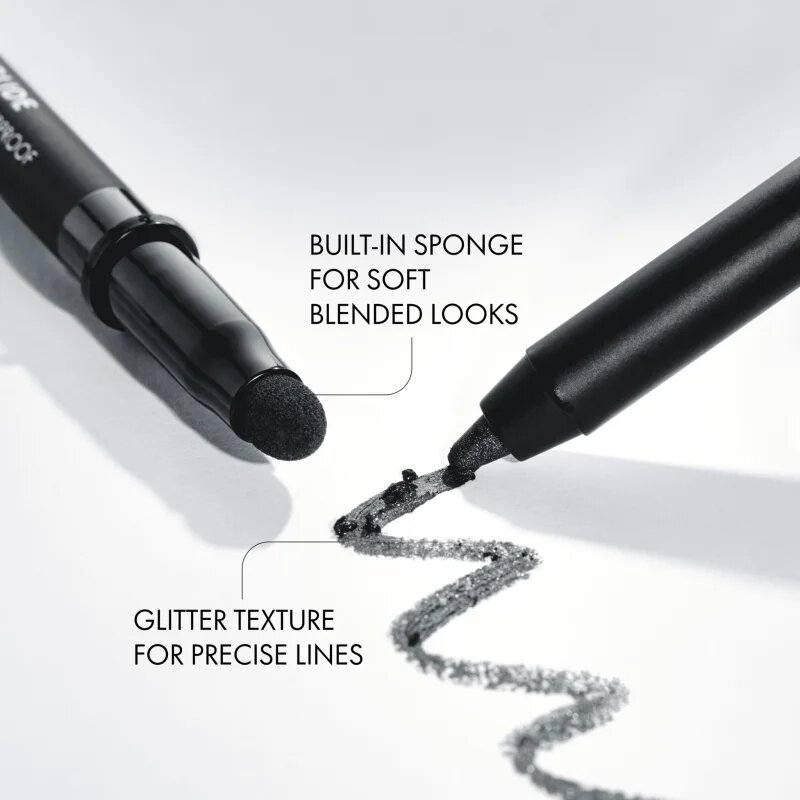 Catrice Jewel Glide Effect Eye Pencil водоустойчив молив за очи за лъскавина и блясък цвят 010 Black Diamond 1.5 гр.