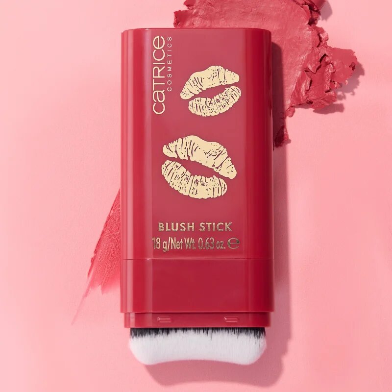 Catrice KISS & GLOW кремообразен руж в стик цвят C02 Amor's Fave 18 гр.