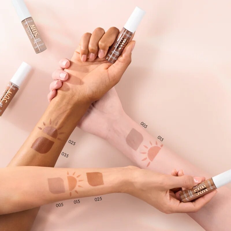 Catrice Melted Sun течен бронзант с матиращ ефект цвят 005 Tan Lines 10 мл.