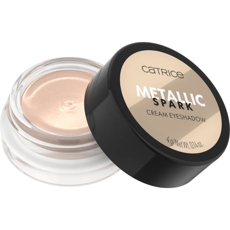 Catrice Metallic Spark кремави сенки са очи за лъскавина и блясък цвят 010 Champagne Chic 4 гр.