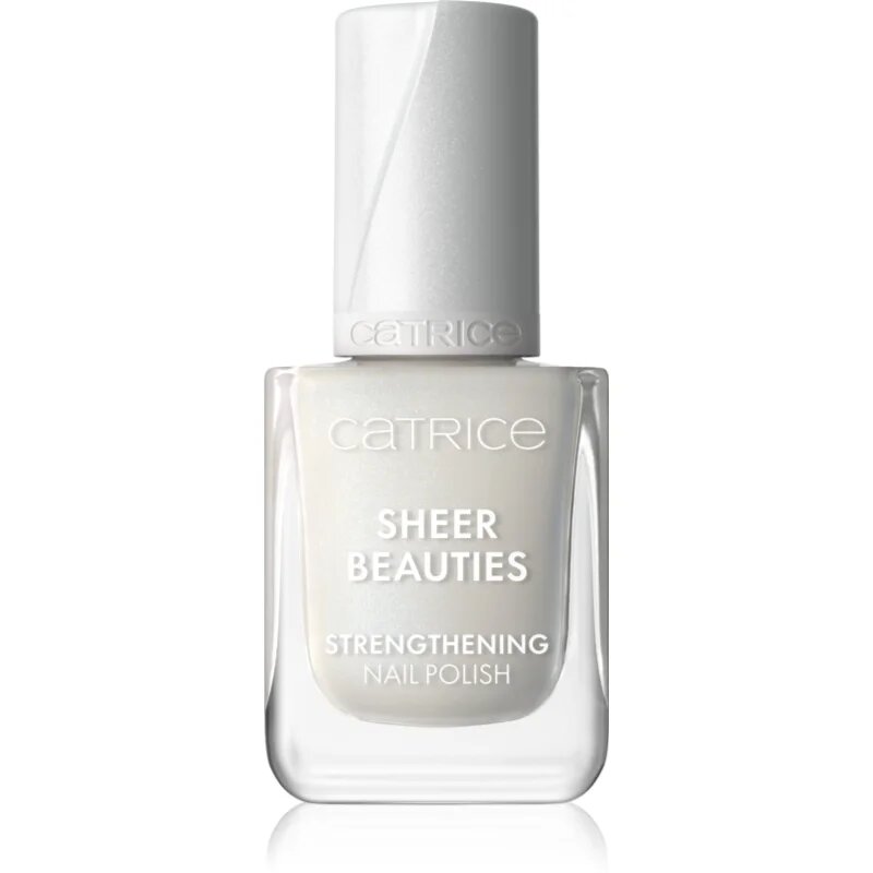 Catrice Sheer Beauties Strengthening Nail Polish подсилващ лак за нокти цвят 010 Milky Not Guilty 10.5 мл.