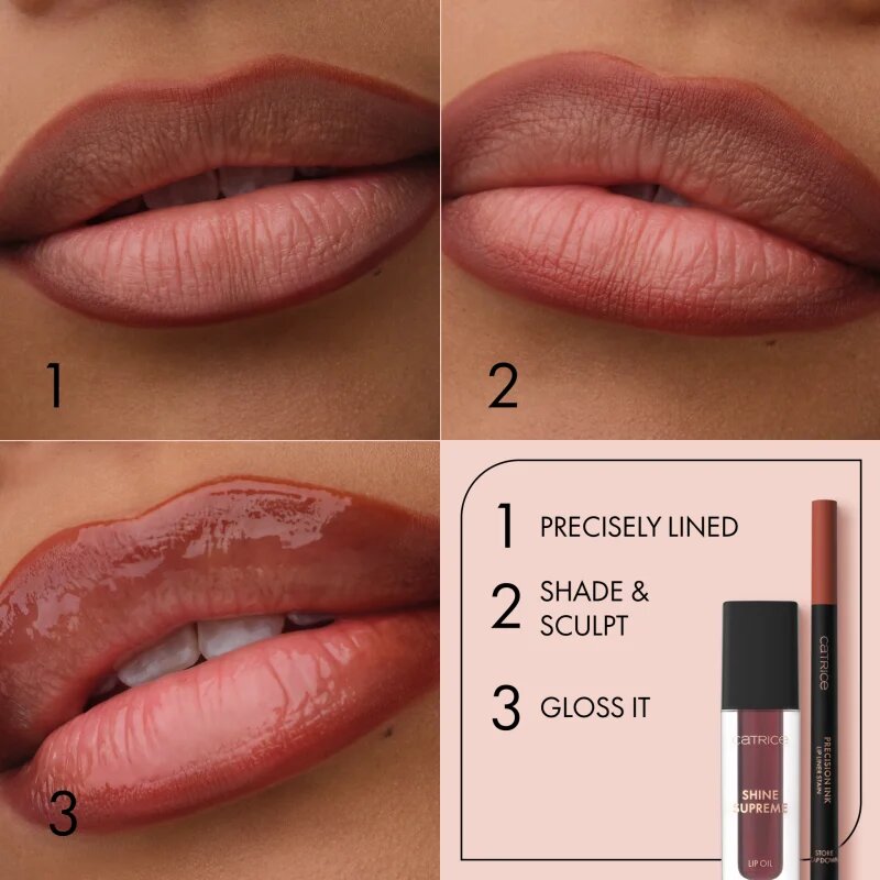 Catrice Shine Supreme масло от нар с подхранващ ефект цвят 040 Cherry Lush 4 мл.