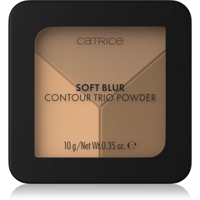 Catrice Soft Blur Contour Trio Powder контурираща палитра за лице с матиращ ефект цвят C020 Neutral Harmony 10 гр.