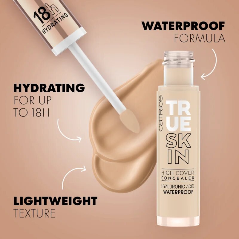Catrice True Skin течен прикриващ коректор цвят 032 Neutral Biscuit 45 мл.