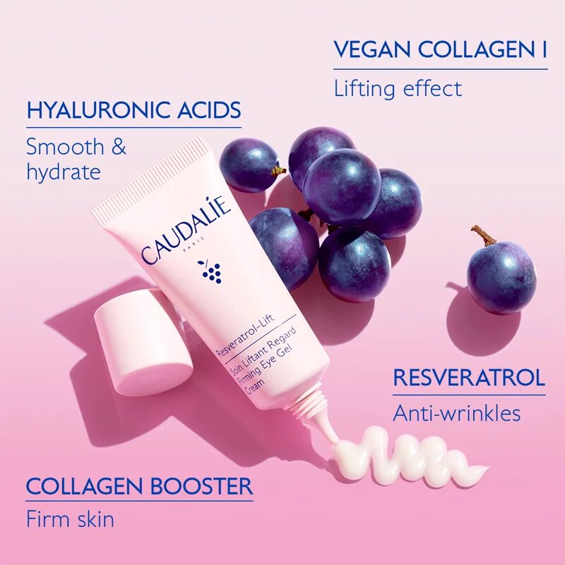 Caudalie Resveratrol-Lift интензивен крем за околоочния контур със стягащ ефект 15 мл.