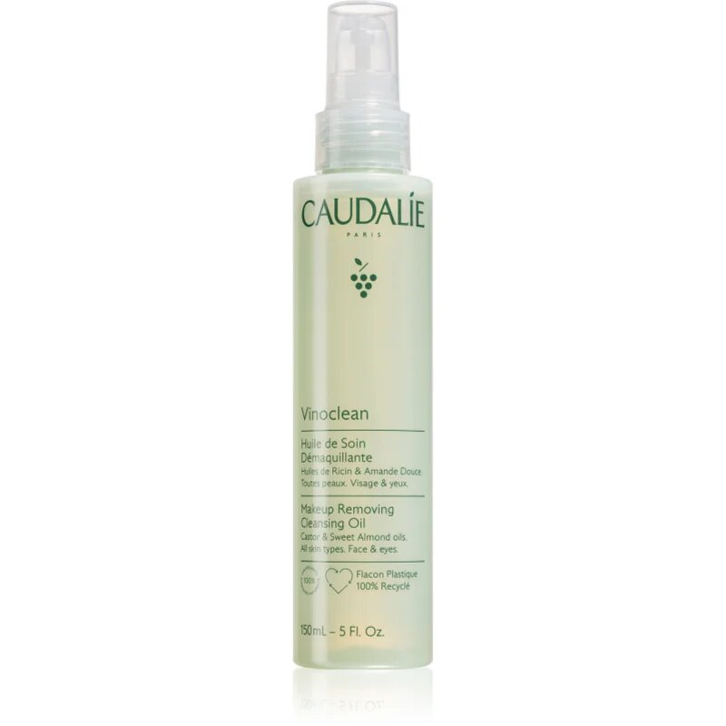 Caudalie Vinoclean почистващо и премахващо грима масло за лице и очи 150 мл.