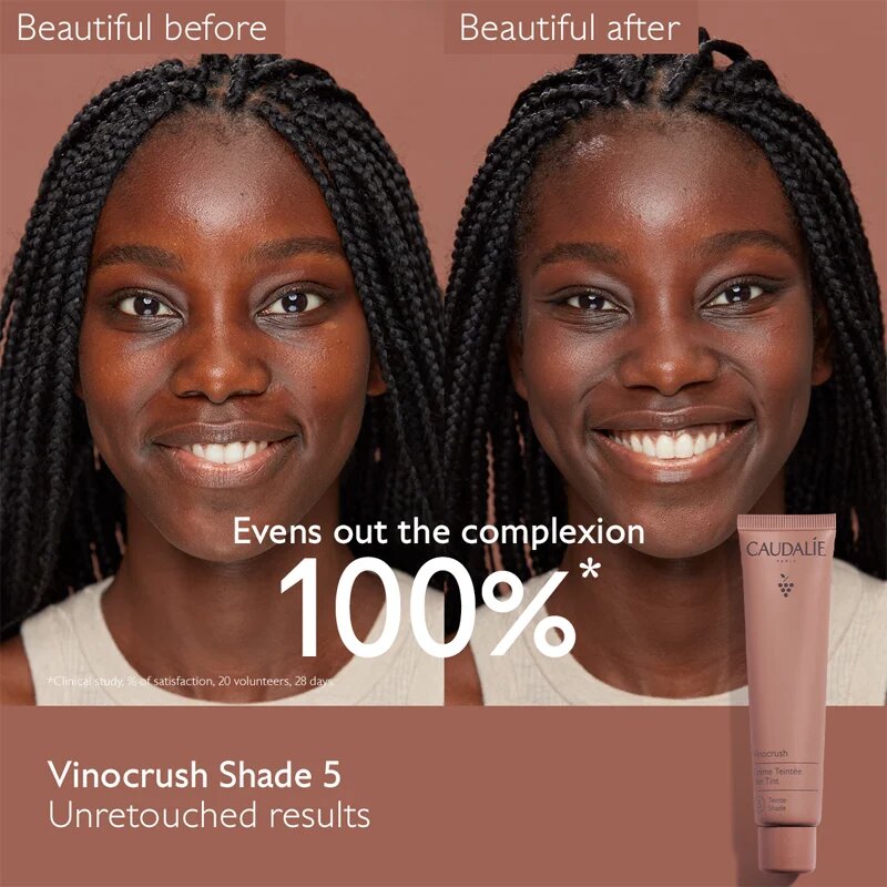 Caudalie Vinocrush Skin Tint CC крем за уеднаквяване тена на лицето с хидратиращ ефект цвят 5 30 мл.