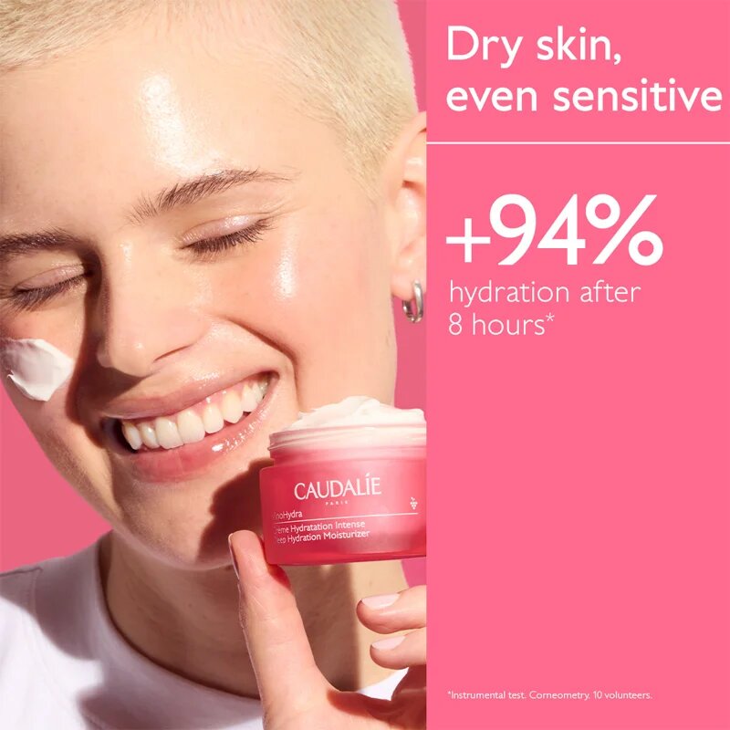 Caudalie VinoHydra Deep Hydration Moisturizer интензивен хидратиращ крем за суха кожа за чувствителна кожа на лицето 50 мл.