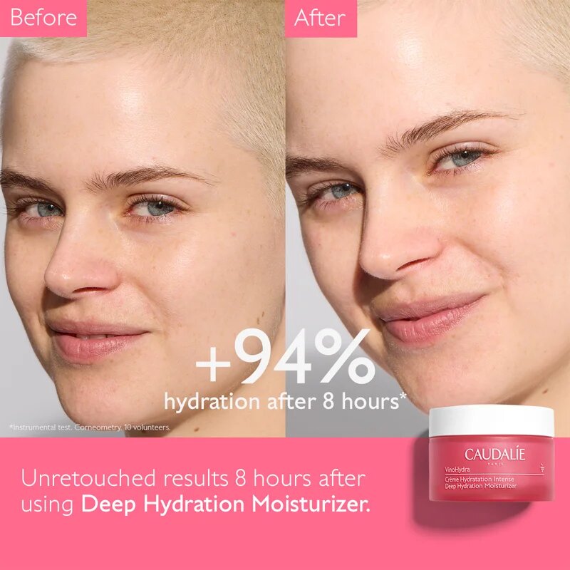 Caudalie VinoHydra Deep Hydration Moisturizer интензивен хидратиращ крем за суха кожа за чувствителна кожа на лицето 50 мл.