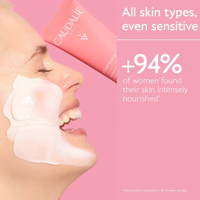 Caudalie VinoHydra Moisturizing Mask хидратираща маска с подхранващ ефект 75 мл.