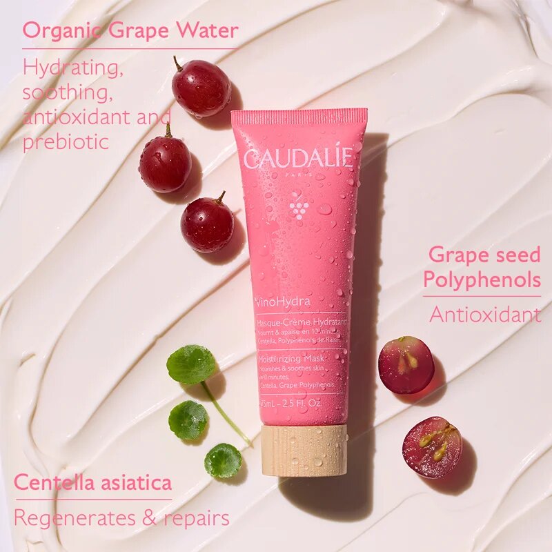 Caudalie VinoHydra Moisturizing Mask хидратираща маска с подхранващ ефект 75 мл.